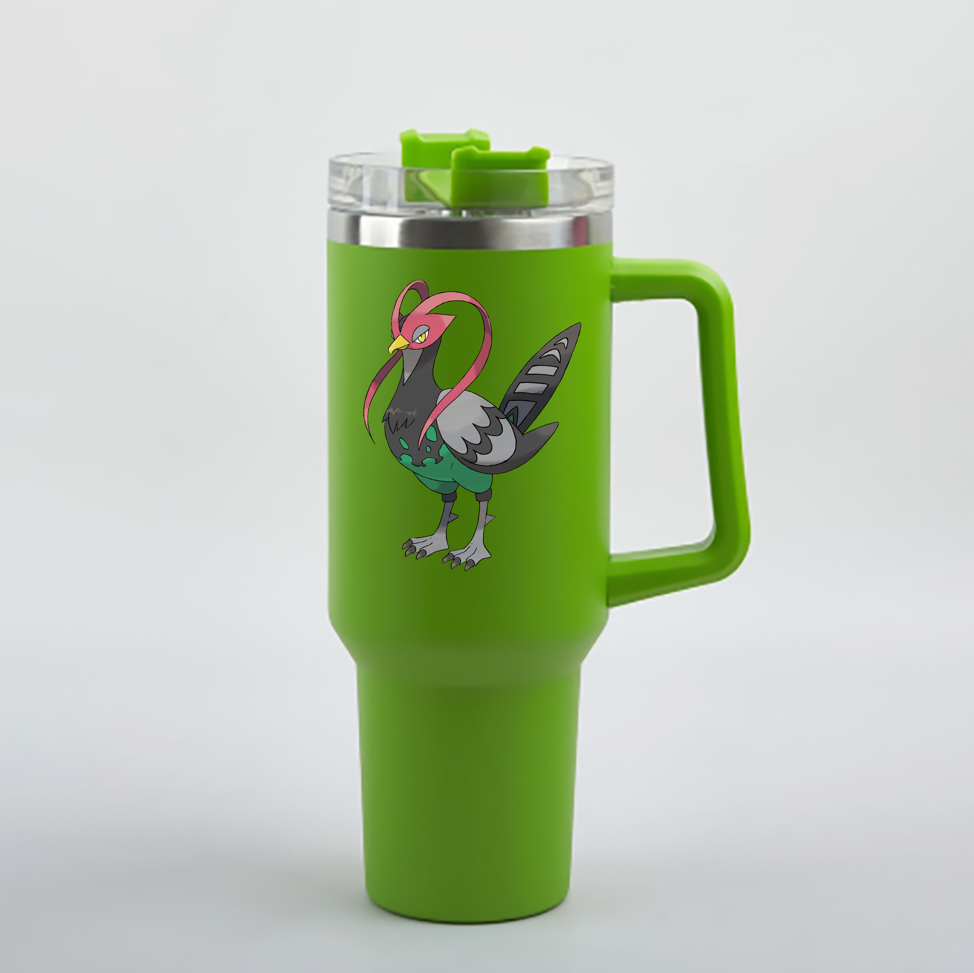 （画像用） ポケットモンスター Pokémon 1200mL車用タンブラー - クリスタルステッカー（プラスチックストロー付き）